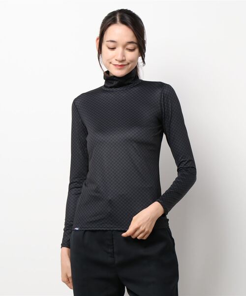 FILA（フィラ）の「【FILA / フィラゴルフ】レディース半袖シャツ 長袖ハイネックインナーシャツセット / ゴルフウェア（ポロシャツ・レディース・ホワイト・MEDIUM/X-LARGE/LARGE）」の5枚目の写真