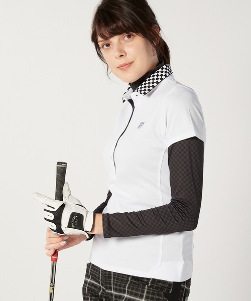 FILA（フィラ）の「【FILA / フィラゴルフ】レディース半袖シャツ 長袖ハイネックインナーシャツセット / ゴルフウェア（ポロシャツ・レディース・ホワイト・MEDIUM/X-LARGE/LARGE）」の20枚目の写真
