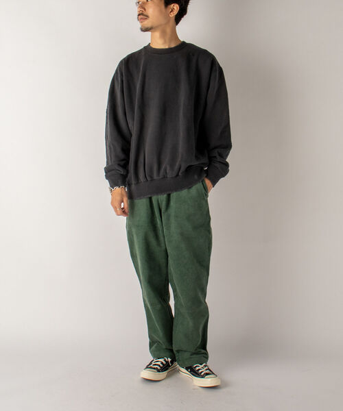 GLOSTER（グロスター）の「【GLOSTER/グロスター】ダメージ加工 クルーネックスウェット（スウェット・メンズ・ホワイト/ブラック・MEDIUM）」の11枚目の写真