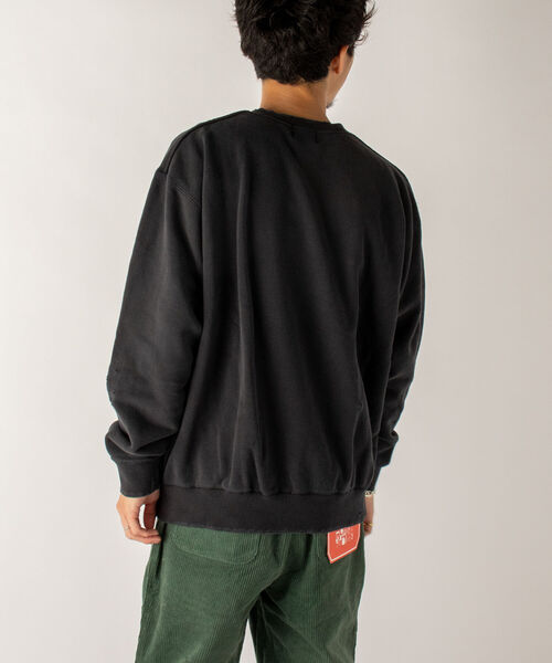 GLOSTER（グロスター）の「【GLOSTER/グロスター】ダメージ加工 クルーネックスウェット（スウェット・メンズ・ホワイト/ブラック・MEDIUM）」の22枚目の写真