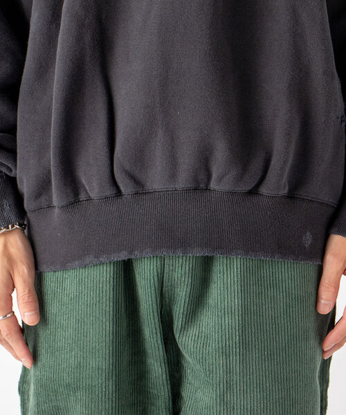 GLOSTER（グロスター）の「【GLOSTER/グロスター】ダメージ加工 クルーネックスウェット（スウェット・メンズ・ホワイト/ブラック・MEDIUM）」の15枚目の写真