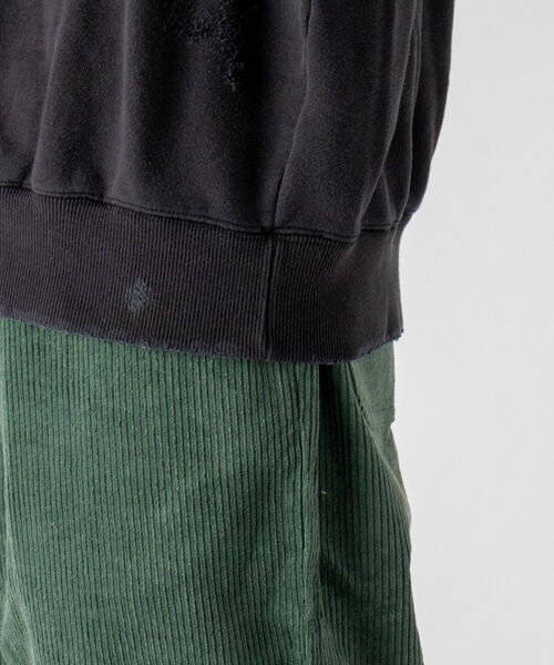 GLOSTER（グロスター）の「【GLOSTER/グロスター】ダメージ加工 クルーネックスウェット（スウェット・メンズ・ホワイト/ブラック・MEDIUM）」の20枚目の写真