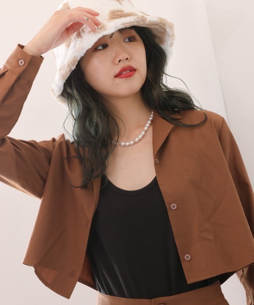 Me%（ミィパーセント）の「ﾌｧｰHAT（キャップ・レディース・ベージュ/ブラック/ホワイト・FREE）」の4枚目の写真