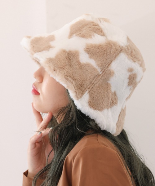 Me%（ミィパーセント）の「ﾌｧｰHAT（キャップ・レディース・ベージュ/ブラック/ホワイト・FREE）」の15枚目の写真