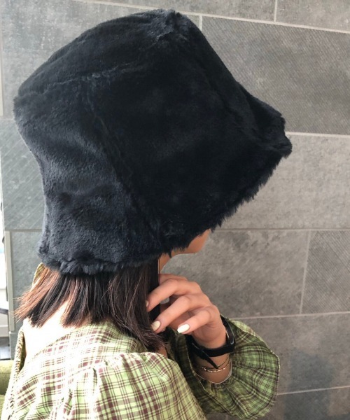 Me%（ミィパーセント）の「ﾌｧｰHAT（キャップ・レディース・ベージュ/ブラック/ホワイト・FREE）」の8枚目の写真