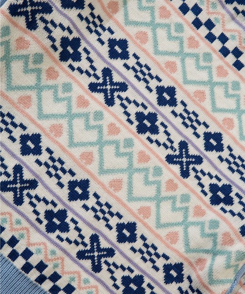 HOOK（フック）の「【HOOK】パッチワーク模様ニットプルオーバー（ニット/セーター・メンズ・ブラック/ベージュ/ブルー・M/XL/XXL/L）」の15枚目の写真