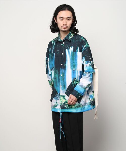 bodysong.(ボディソング)の「BODYSONG./ボディソング/BOLSH2(シャツ/ブラウス・メンズ・グリーン/ブルー・FREE)」の2枚目の写真