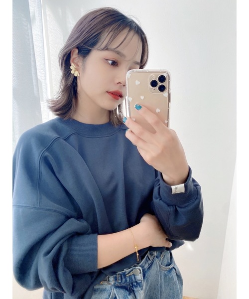 JUMELLE（ジュメロ）の「デイリープルオーバー（スウェット・レディース・ホワイト/チャコールグレー/ピンク・FREE）」の17枚目の写真