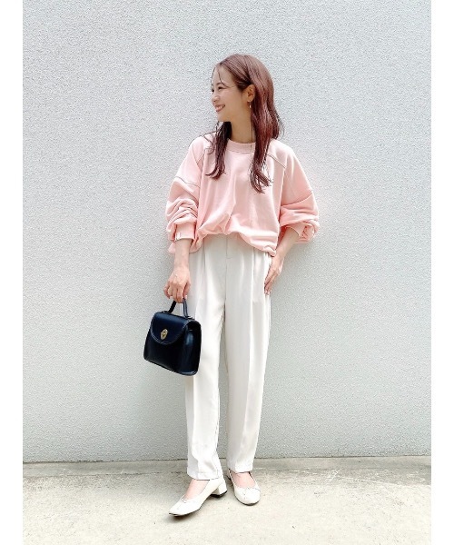 JUMELLE（ジュメロ）の「デイリープルオーバー（スウェット・レディース・ホワイト/チャコールグレー/ピンク・FREE）」の18枚目の写真