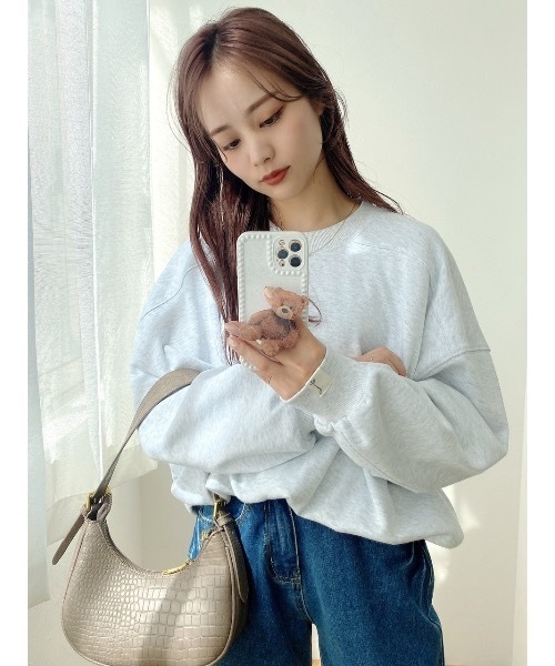 JUMELLE（ジュメロ）の「デイリープルオーバー（スウェット・レディース・ホワイト/チャコールグレー/ピンク・FREE）」の20枚目の写真