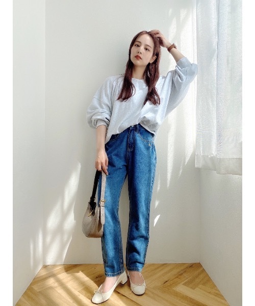 JUMELLE（ジュメロ）の「デイリープルオーバー（スウェット・レディース・ホワイト/チャコールグレー/ピンク・FREE）」の21枚目の写真