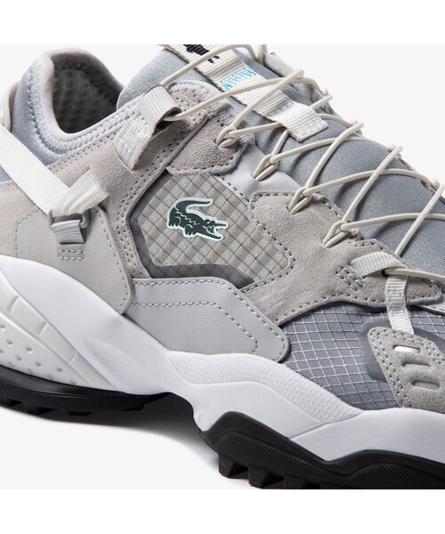 Lacoste スニーカー グレー 24.5~25cm L ガード ブレイカー Lacoste スニーカー グレー 24.5~25cm L ガード ブレイカー