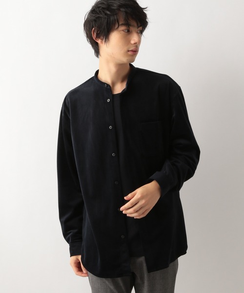 GLOBAL WORK(グローバルワーク)の「スマ楽コーデュロイシャツ/219325(シャツ/ブラウス・メンズ・ネイビー/ライトベージュ/グレー・MEDIUM/LARGE/SMALL)」の3枚目の写真