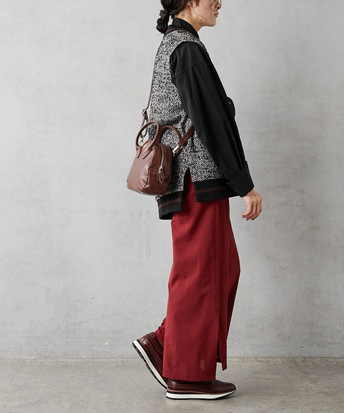 ear PAPILLONNER（イアパピヨネ）の「ミニボストンバッグ【Brooklyn Charm(ブルックリンチャーム)×ear】（ボストンバッグ・レディース・ブラック/ブラウン/グリーン・FREE）」の20枚目の写真