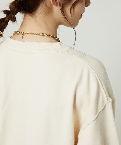 FREAK'S STORE（フリークスストア）の「ダメージロゴスウェット（スウェット・レディース・レッド/オフホワイト/グリーン・ﾌﾘ-）」の13枚目の写真