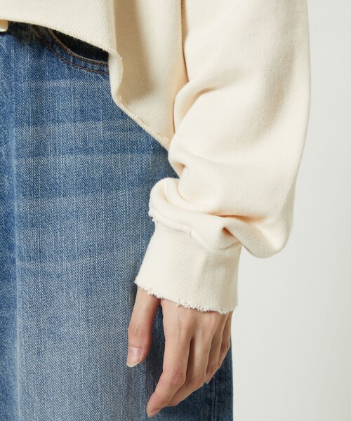 FREAK'S STORE（フリークスストア）の「ダメージロゴスウェット（スウェット・レディース・レッド/オフホワイト/グリーン・ﾌﾘ-）」の16枚目の写真