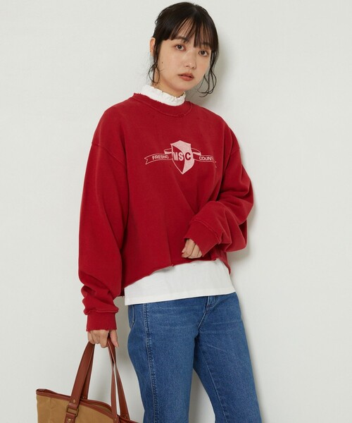 FREAK'S STORE ダメージスウェット ロゴスウェット FREAK'S STORE（フリークスストア）の「ダメージ ロゴ
