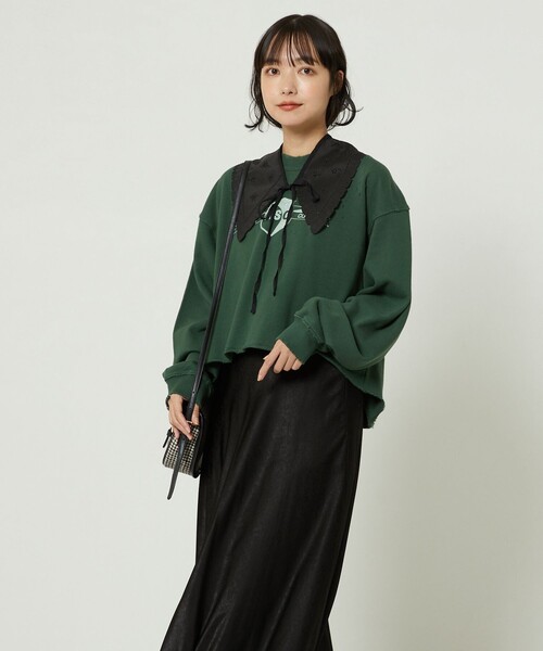 FREAK'S STORE（フリークスストア）の「ダメージロゴスウェット（スウェット・レディース・レッド/オフホワイト/グリーン・ﾌﾘ-）」の20枚目の写真