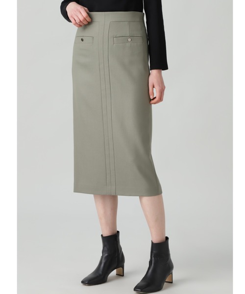 BOSCH（ボッシュ）の「◆PE/Wストレッチサキソニースカート（スカート・レディース・ブラック/ピンク/カーキ・40/38/36）」の3枚目の写真