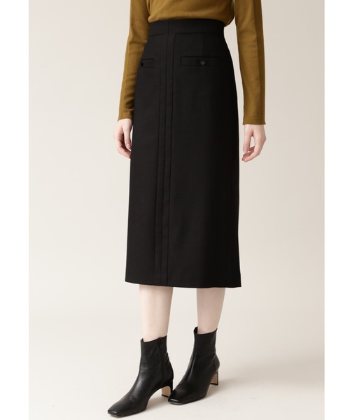 BOSCH（ボッシュ）の「◆PE/Wストレッチサキソニースカート（スカート・レディース・ブラック/ピンク/カーキ・40/38/36）」の2枚目の写真