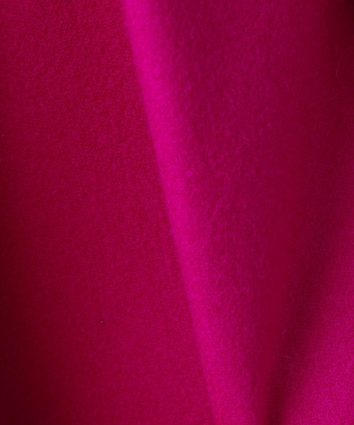 Ezick(エジック)の「リバーメルトンミドルコート(ステンカラーコート・レディース・ピンク/ブラック/ホワイト・SMALL/MEDIUM)」の13枚目の写真