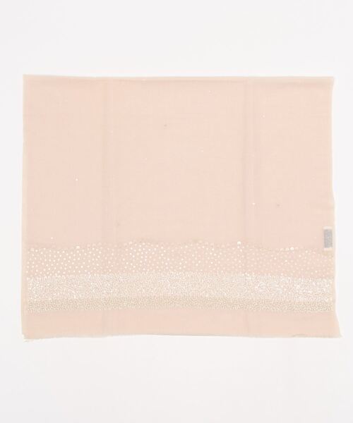 KU-CROISSANT（クークロワッサン）の「ウール＆シルク　スパンコール刺繍ストール（ストール/ショール・レディース・ピンク・ONE SIZE）」の4枚目の写真