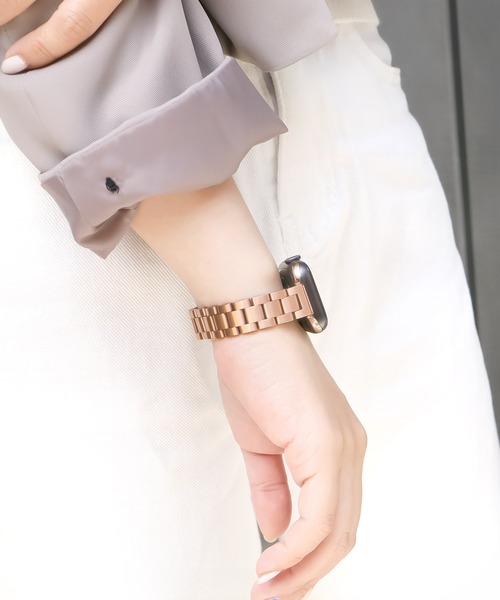 Urban Coral(アーバンコーラル)の「Apple Watch Band / アップルウォッチ バンド スリムステンレス / Urban Coral(デジタル腕時計・レディース・ブラック/シルバー/ピンクゴールド/ゴールド/ゴールド系その他・40mm/44mm)」の4枚目の写真