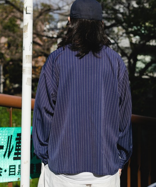 BROKEN BASE（ブロークンベース）の「ベースボールシャツ（シャツ/ブラウス・メンズ・ネイビー/ベージュ・LARGE/MEDIUM）」の8枚目の写真