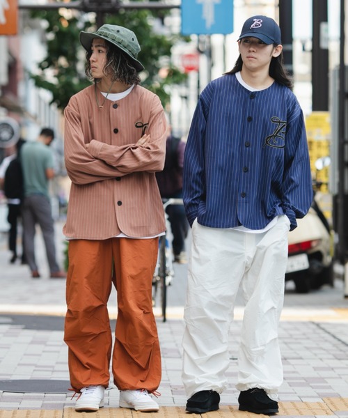 BROKEN BASE（ブロークンベース）の「ベースボールシャツ（シャツ/ブラウス・メンズ・ネイビー/ベージュ・LARGE/MEDIUM）」の10枚目の写真
