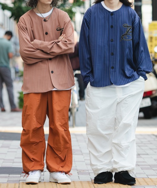 BROKEN BASE（ブロークンベース）の「ベースボールシャツ（シャツ/ブラウス・メンズ・ネイビー/ベージュ・LARGE/MEDIUM）」の12枚目の写真
