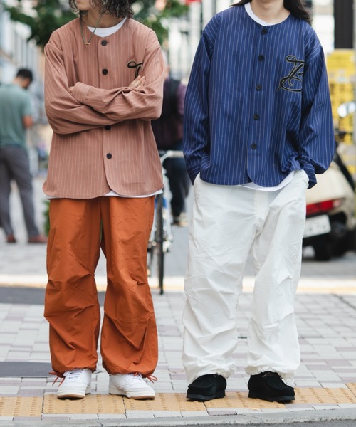 BROKEN BASE（ブロークンベース）の「ベースボールシャツ（シャツ/ブラウス・メンズ・ネイビー/ベージュ・LARGE/MEDIUM）」の13枚目の写真