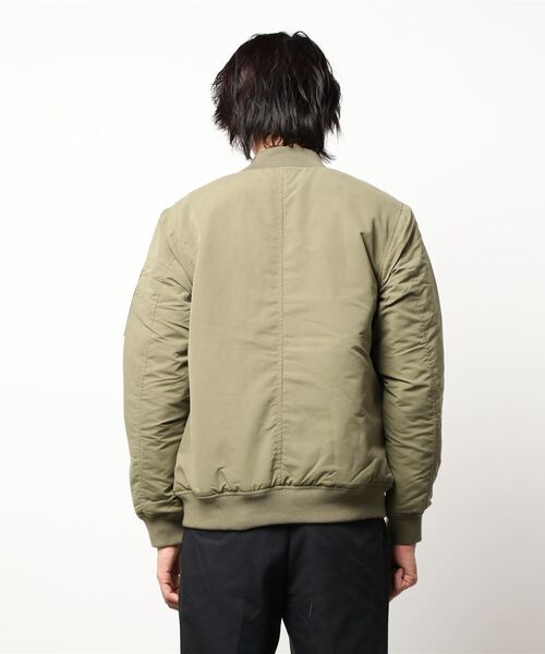 VIBGYOR（ヴィブジョー）の「VIBGYOR Select/ポリピーチMA-1（MA-1・メンズ・ブラック/カーキ/サックスブルー/ピンク/ミント/グレイッシュベージュ・MEDIUM/LARGE/X-LARGE）」の9枚目の写真