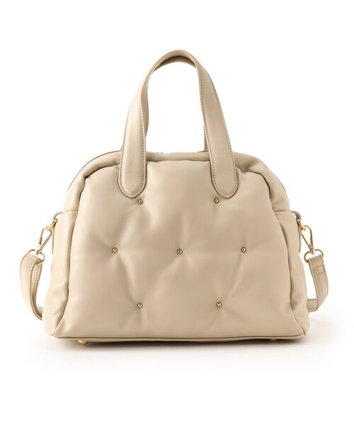 DRESKIP(ドレスキップ)の「◆2WAYキルティングボストン(ボストンバッグ・レディース・ベージュ/ブラック/ブラウン系その他・00)」の3枚目の写真