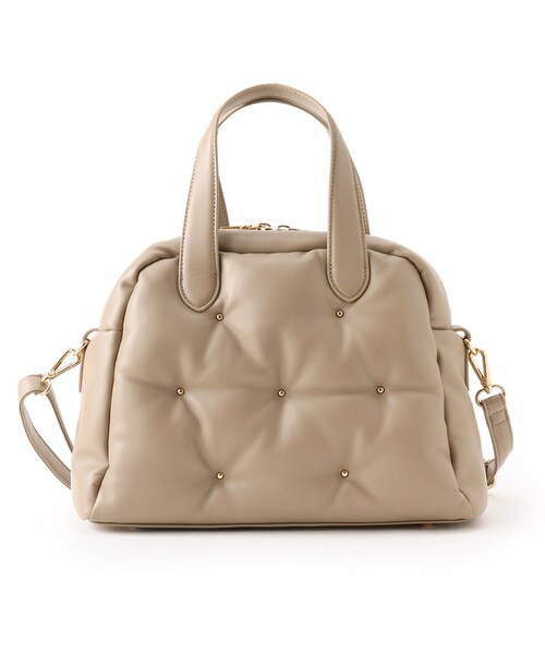 DRESKIP(ドレスキップ)の「◆2WAYキルティングボストン(ボストンバッグ・レディース・ベージュ/ブラック/ブラウン系その他・00)」の2枚目の写真