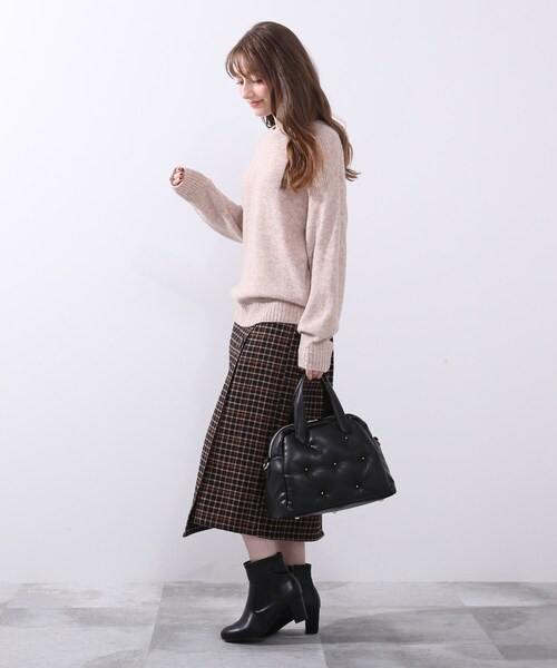 DRESKIP(ドレスキップ)の「◆2WAYキルティングボストン(ボストンバッグ・レディース・ベージュ/ブラック/ブラウン系その他・00)」の11枚目の写真