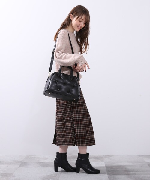 DRESKIP(ドレスキップ)の「◆2WAYキルティングボストン(ボストンバッグ・レディース・ベージュ/ブラック/ブラウン系その他・00)」の12枚目の写真