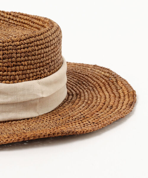 Ray BEAMS（レイビームス）の「CONTROL FREAK × Ray BEAMS / 別注 ラフィア ハット（ハット・レディース・ブラウン/ナチュラル・ONE SIZE）」の10枚目の写真