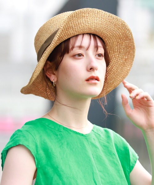 Ray BEAMS（レイビームス）の「CONTROL FREAK × Ray BEAMS / 別注 ラフィア ハット（ハット・レディース・ブラウン/ナチュラル・ONE SIZE）」の22枚目の写真