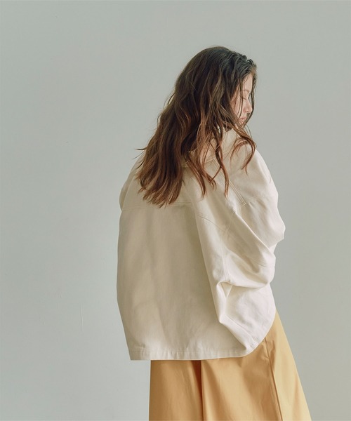 titivate（ティティベイト）の「デニムシャツジャケット（デニムジャケット・レディース・ブルー/アイボリー・S/M）」の18枚目の写真