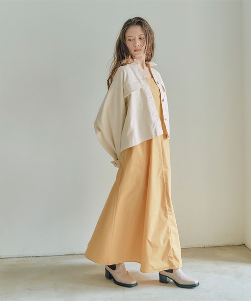 titivate（ティティベイト）の「デニムシャツジャケット（デニムジャケット・レディース・ブルー/アイボリー・S/M）」の16枚目の写真