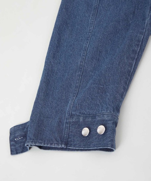 titivate（ティティベイト）の「デニムシャツジャケット（デニムジャケット・レディース・ブルー/アイボリー・S/M）」の15枚目の写真