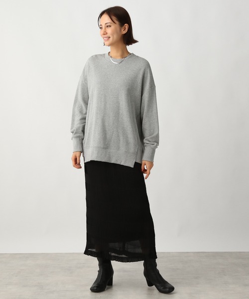 Ezick(エジック)の「セントラル裏毛プルオーバー(スウェット・レディース・チャコール/グレー・FREE)」の5枚目の写真