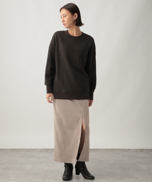 Ezick(エジック)の「セントラル裏毛プルオーバー(スウェット・レディース・チャコール/グレー・FREE)」の10枚目の写真