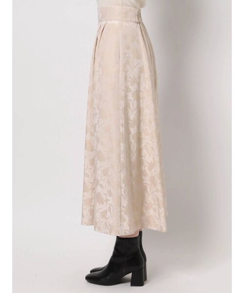 LAGUNAMOON(ラグナムーン)の「フラワージャガードスカート(スカート・レディース・アイボリー/ブラウン/ベージュ・SMALL/MEDIUM)」の5枚目の写真