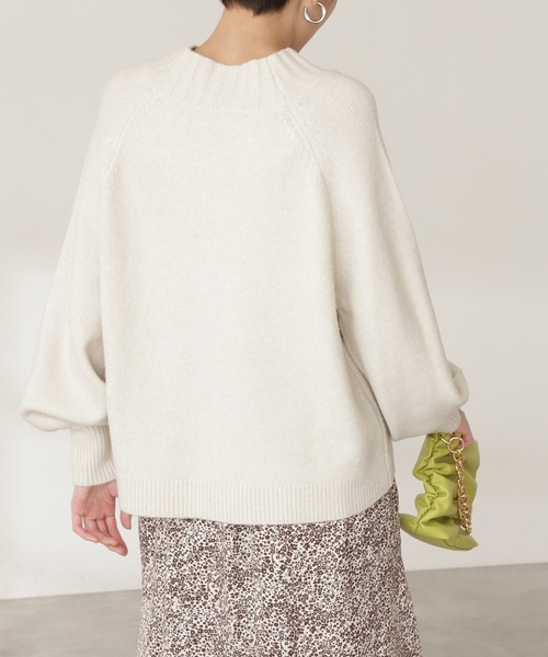 N.(N. Natural Beauty Basic)(エヌエヌナチュラルビューティーベーシック)の「◆ワイドネックニット(ニット/セーター・レディース・ベージュ/オフホワイト/イエロー・MEDIUM)」の12枚目の写真