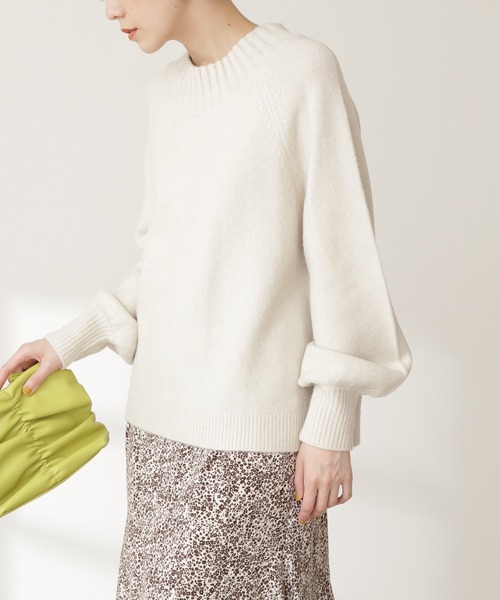 N.(N. Natural Beauty Basic)(エヌエヌナチュラルビューティーベーシック)の「◆ワイドネックニット(ニット/セーター・レディース・ベージュ/オフホワイト/イエロー・MEDIUM)」の11枚目の写真