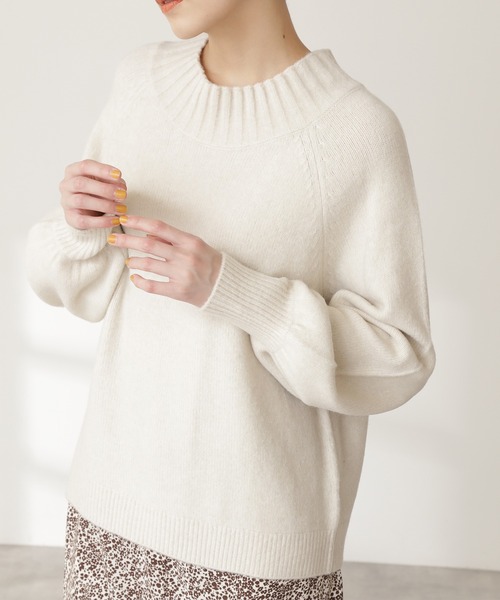 N.(N. Natural Beauty Basic)(エヌエヌナチュラルビューティーベーシック)の「◆ワイドネックニット(ニット/セーター・レディース・ベージュ/オフホワイト/イエロー・MEDIUM)」の13枚目の写真