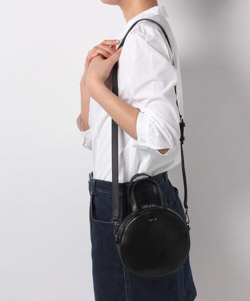 agnes b.(アニエスベー)の「marion 2wayサークルバッグ (MS11A-01)(ハンドバッグ・レディース・ブラック・FREE)」の6枚目の写真