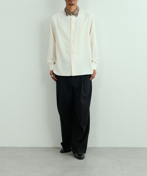 Lui's(ルイス)の「クレリックシャツ(シャツ/ブラウス・メンズ・グリーン/ホワイト/ブラック・SMALL/MEDIUM)」の16枚目の写真