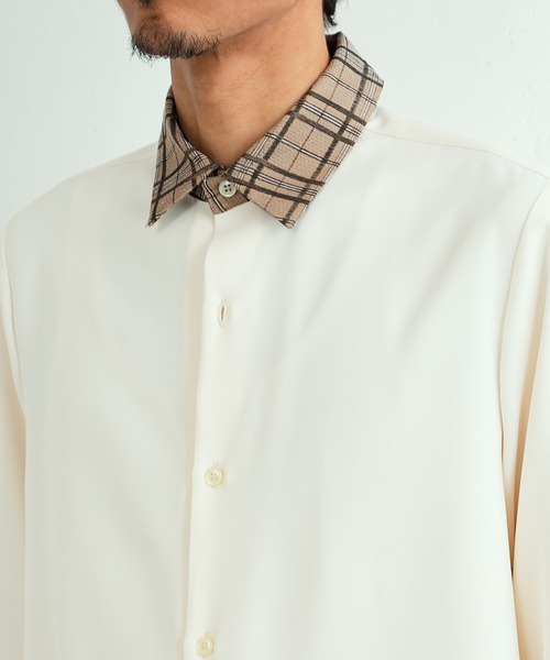 Lui's(ルイス)の「クレリックシャツ(シャツ/ブラウス・メンズ・グリーン/ホワイト/ブラック・SMALL/MEDIUM)」の7枚目の写真